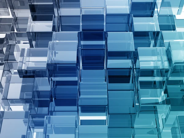 Glass cubes — Stock Photo, Image