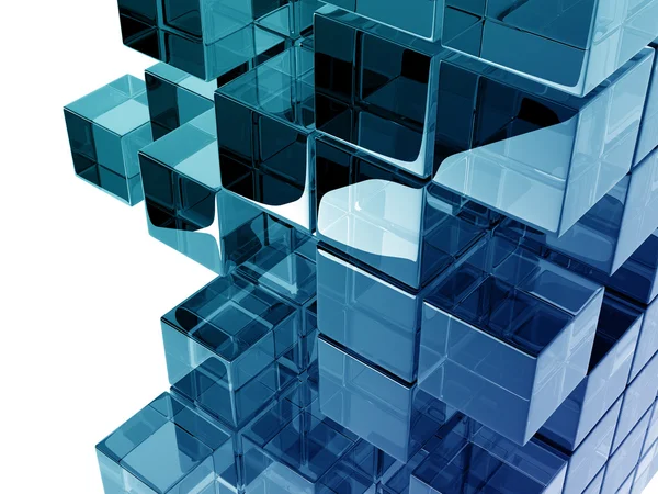 Glass cubes — Stock Photo, Image