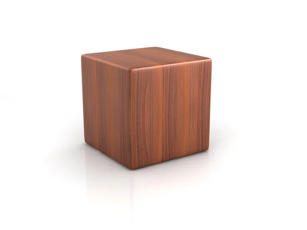 Cubo de madera — Foto de Stock