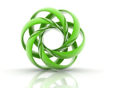 3D helix shape clipart