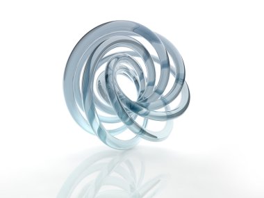 3D helix shape clipart