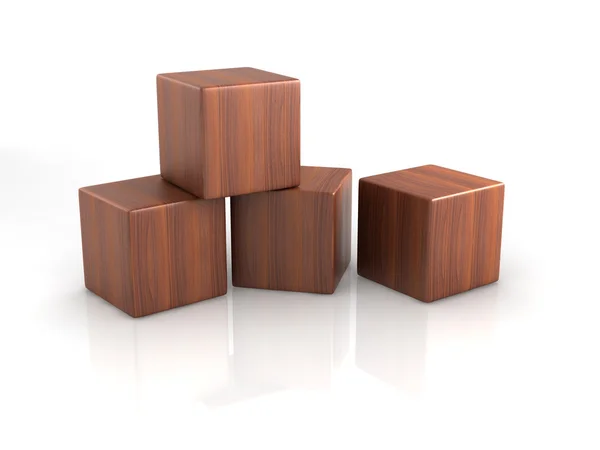 Cubos de madera — Foto de Stock