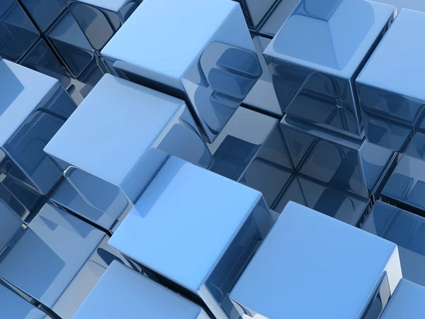 Metallic cubes — Stock Photo, Image