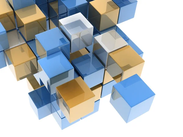 Metallic cubes — Stock Photo, Image