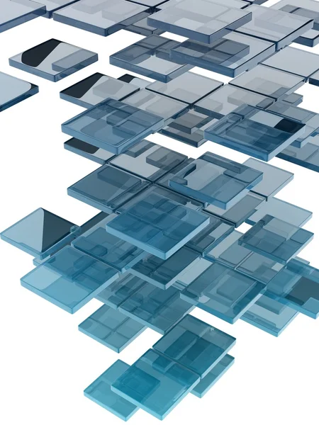 Glass cubes — Stock Photo, Image