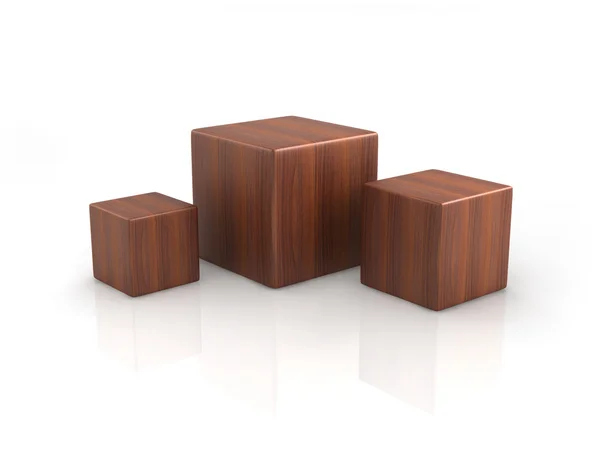 Drewniane kostki — Zdjęcie stockowe