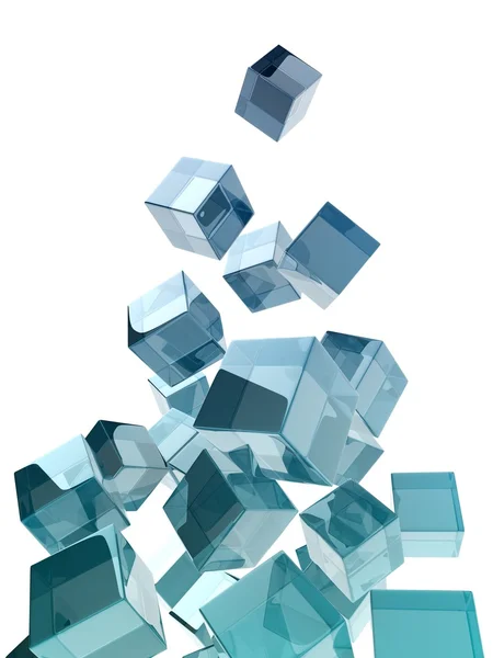 Glass cubes — Stock Photo, Image