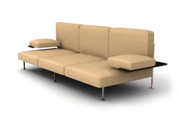 Skórzana sofa — Zdjęcie stockowe