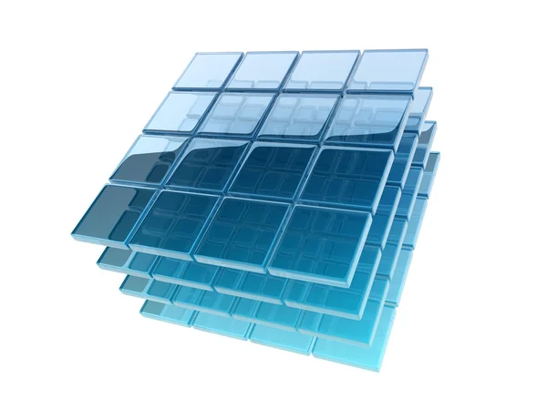 Glass cubes — Stock Photo, Image