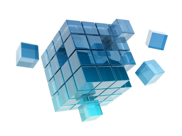 Glass cubes — Stock Photo, Image