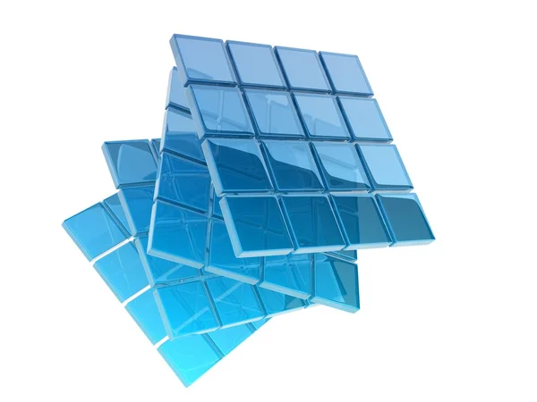 Glass cubes — Stock Photo, Image