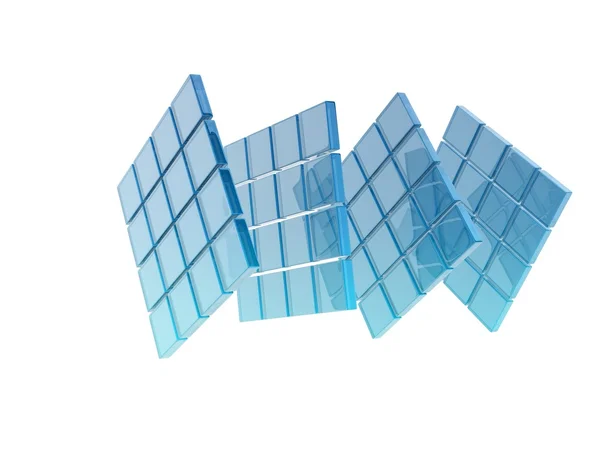 Glass cubes — Stock Photo, Image