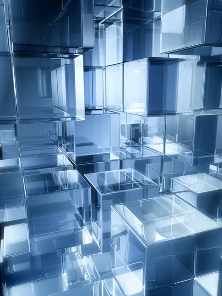 Glass cubes — Stock Photo, Image