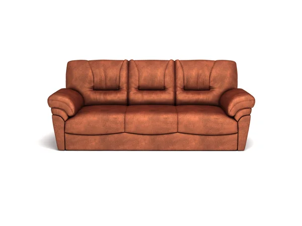 Ledersofa — Stockfoto