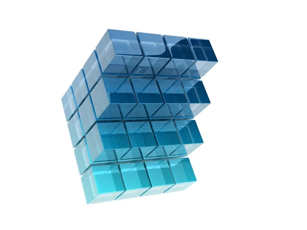 Glass cubes — Stock Photo, Image