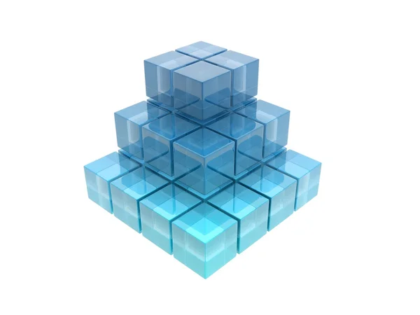 Glass cubes — Stock Photo, Image