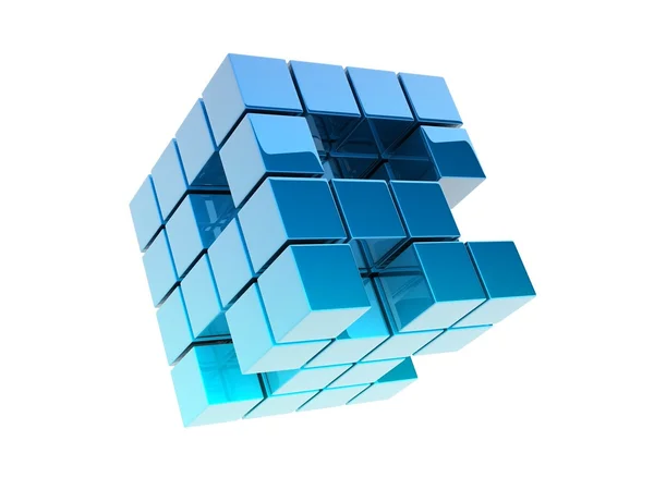 Metallic cubes — Stock Photo, Image