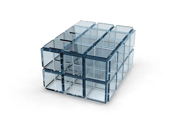 Glass cubes — Stock Photo, Image