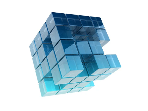 Glass cubes — Stock Photo, Image