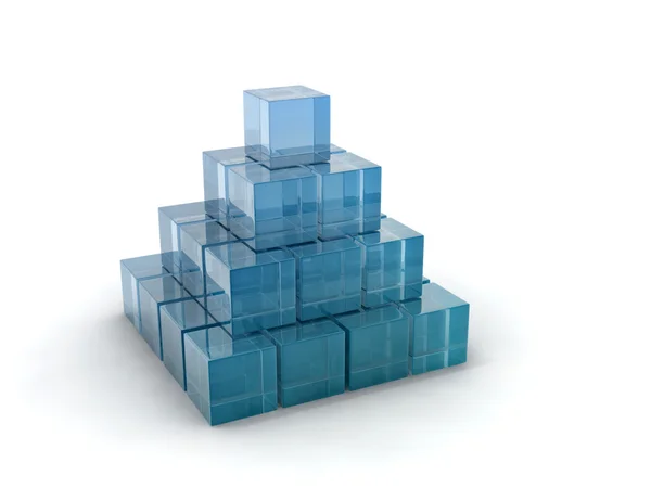 Glass cubes — Stock Photo, Image