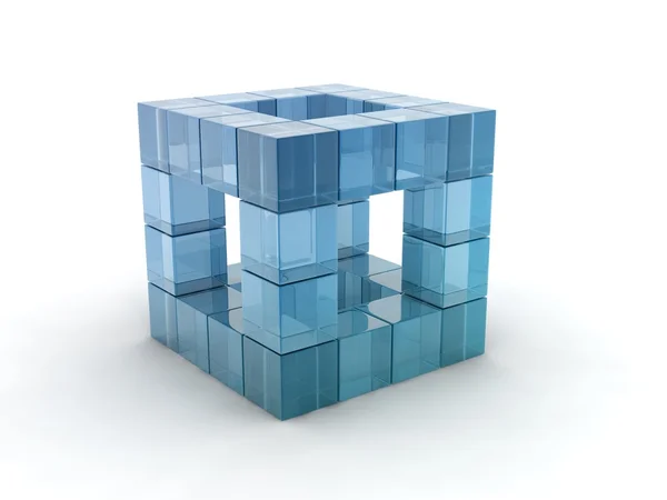 Glass cubes — Stock Photo, Image