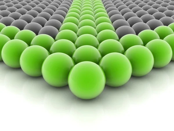 Зеленая сфера Стоковое Изображение