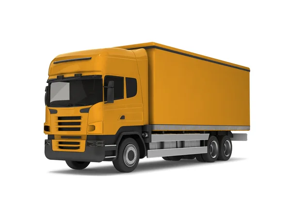 Gelber LKW — Stockfoto