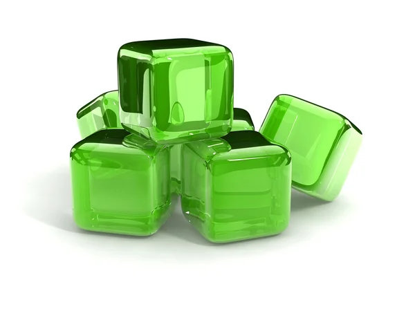 Glass cubes — Stock Photo, Image