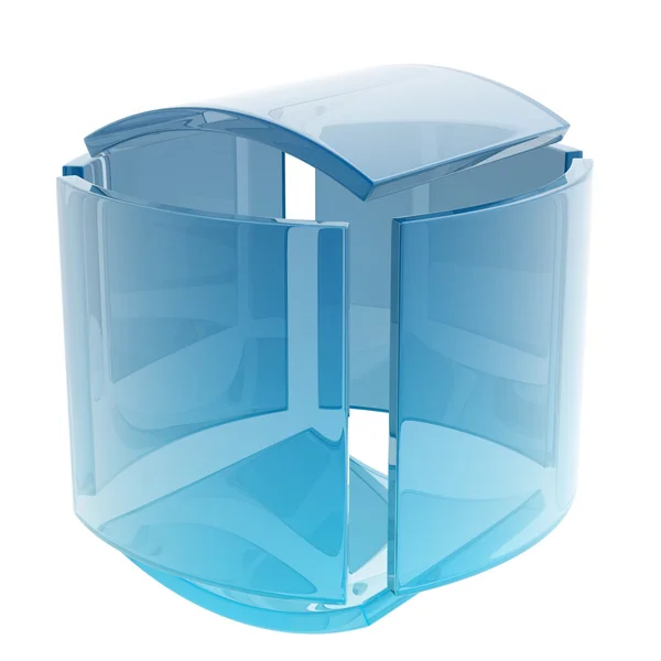 Glass cube — Stock Photo, Image