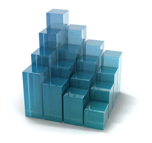 Glass cubes — Stock Photo, Image