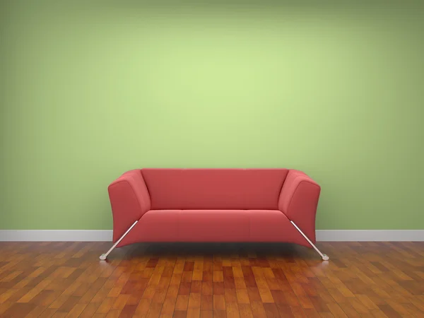 Red cloth sofa — Stock Photo, Image