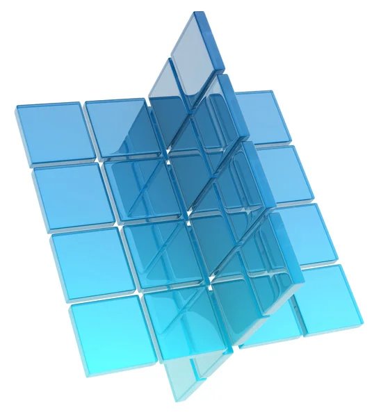 Glass cubes — Stock Photo, Image