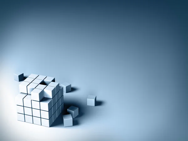 Gray cubes — Stock Photo, Image