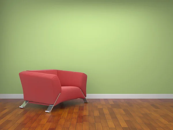Sofa aus rotem Stoff — Stockfoto