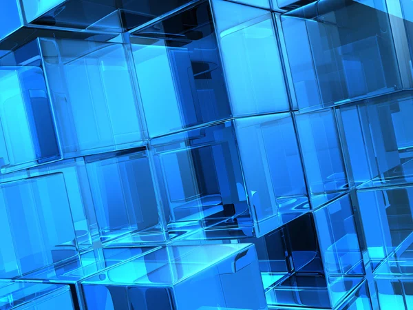 Glass cubes — Stock Photo, Image