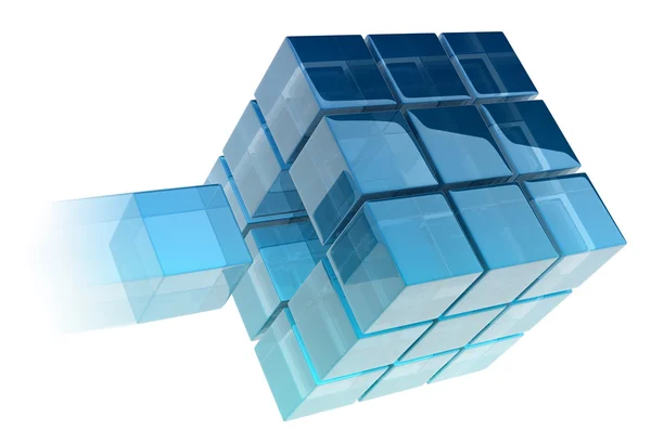 Glass cubes — Stock Photo, Image