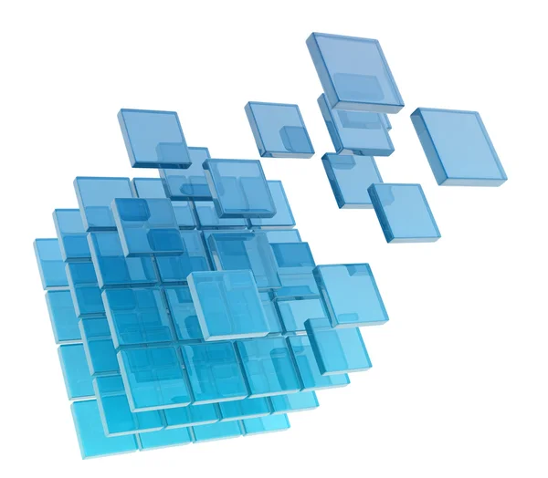 Glass cubes — Stock Photo, Image