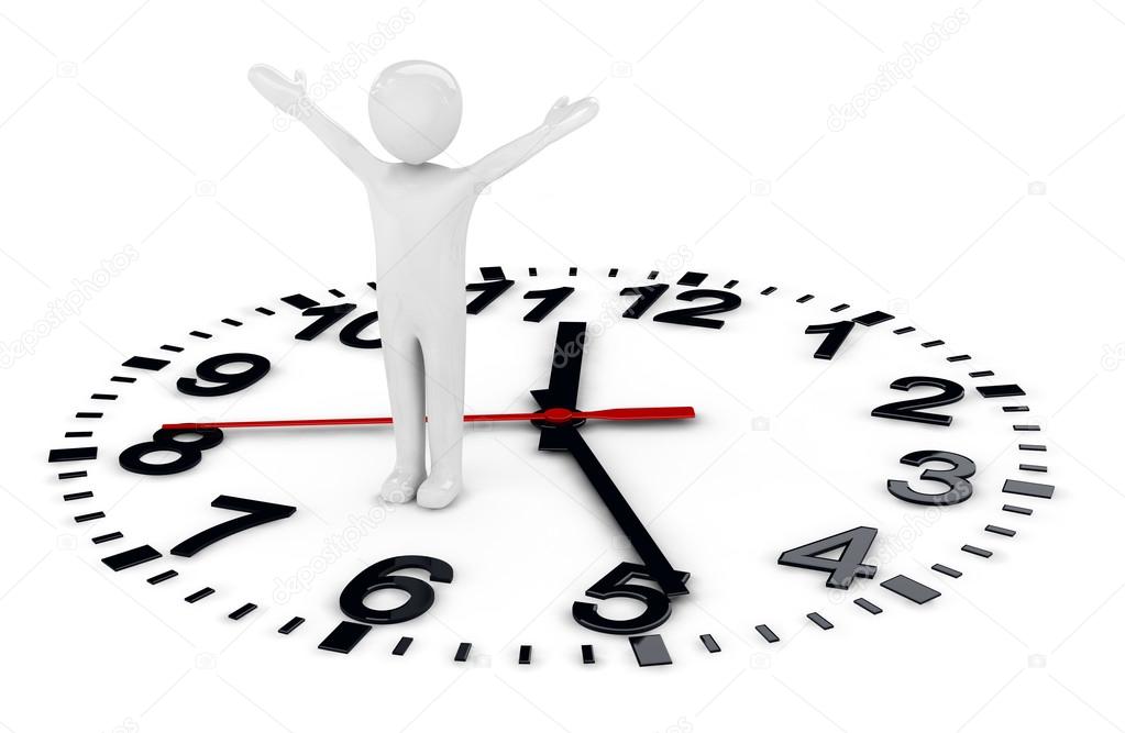 Human and clockface Stock Photo by ©Elenven 58837825