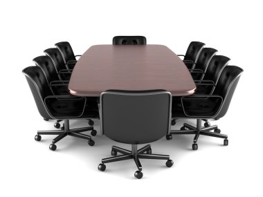 Conference table and chairs