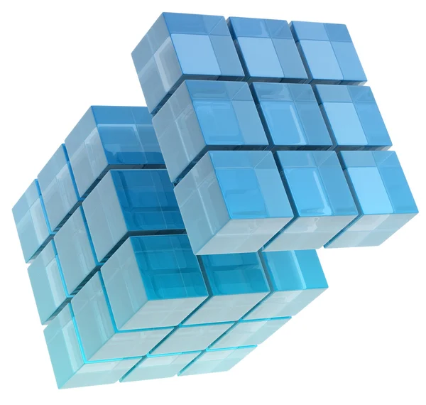 Glass cubes — Stock Photo, Image