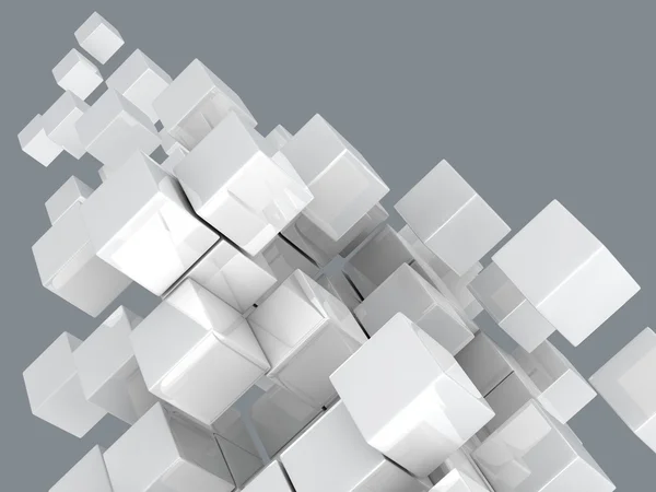 Cubi metallici — Foto Stock