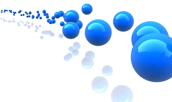 Esferas metálicas azules —  Fotos de Stock