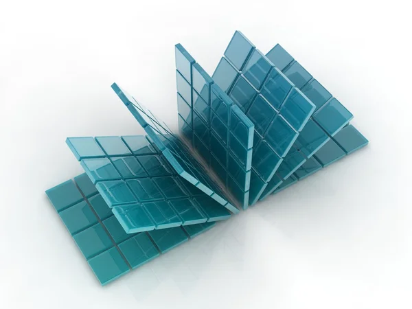 Glass cubes — Stock Photo, Image