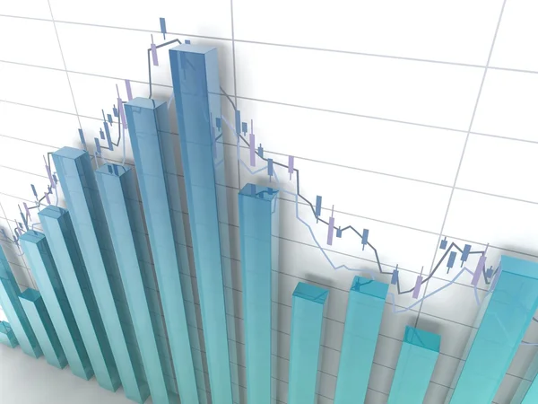 Glass histogram — Stock Photo, Image