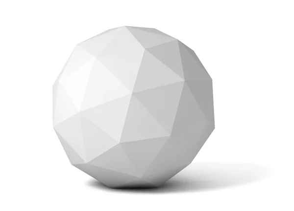 Gray polyhedron — Stock Photo, Image