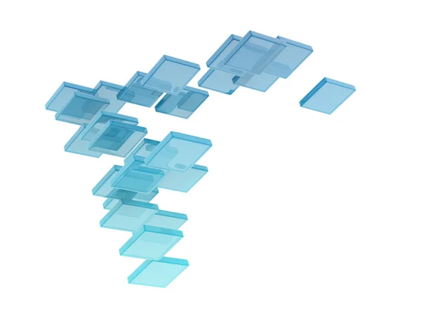 Glass cubes — Stock Photo, Image