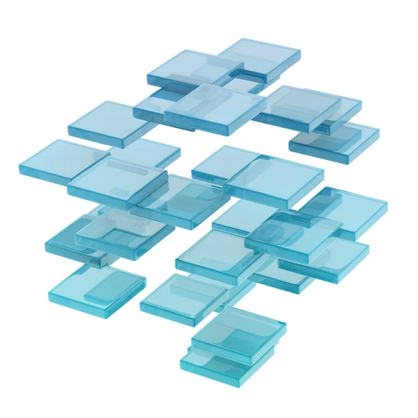 Glass cubes — Stock Photo, Image