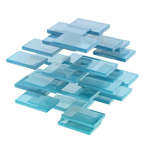 Glass cubes — Stock Photo, Image