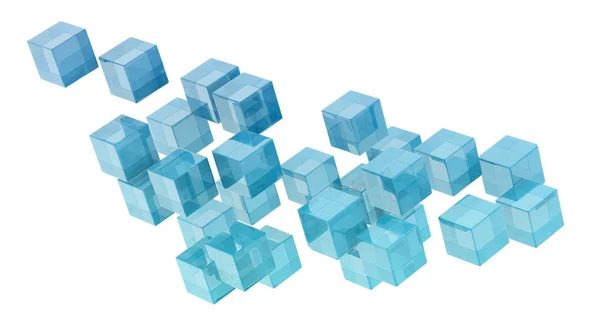 Glass cubes — Stock Photo, Image