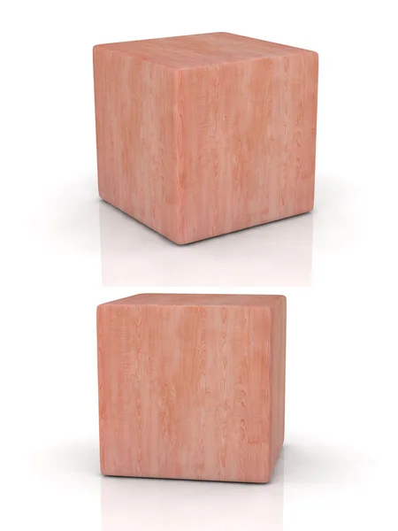 Cube en bois — Photo